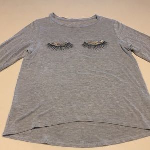 GB girls eyelash shirt XL